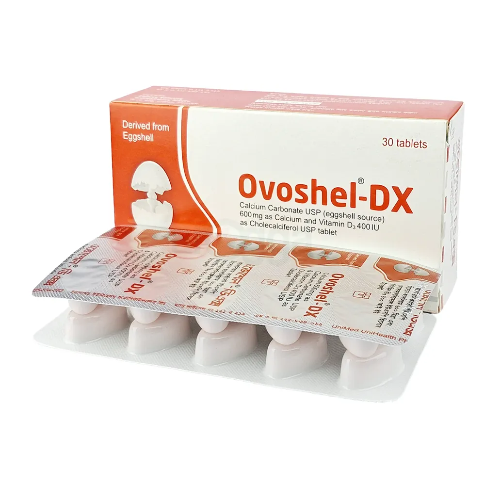 Ovoshel-DX 600mg+400IU Tablet