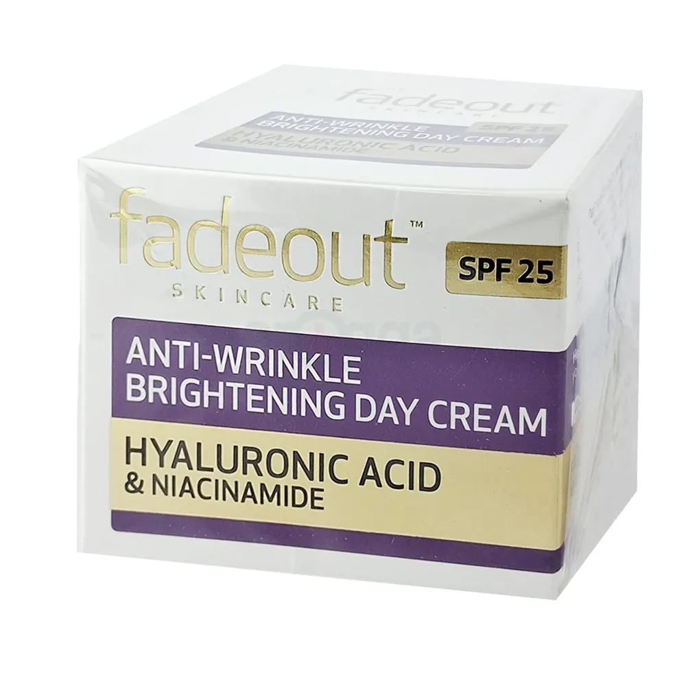 Fade Out Anti Wrinkle Brightening Day Cream with Hyaluronic Acid & Niacinamide SPF 25 50ml  