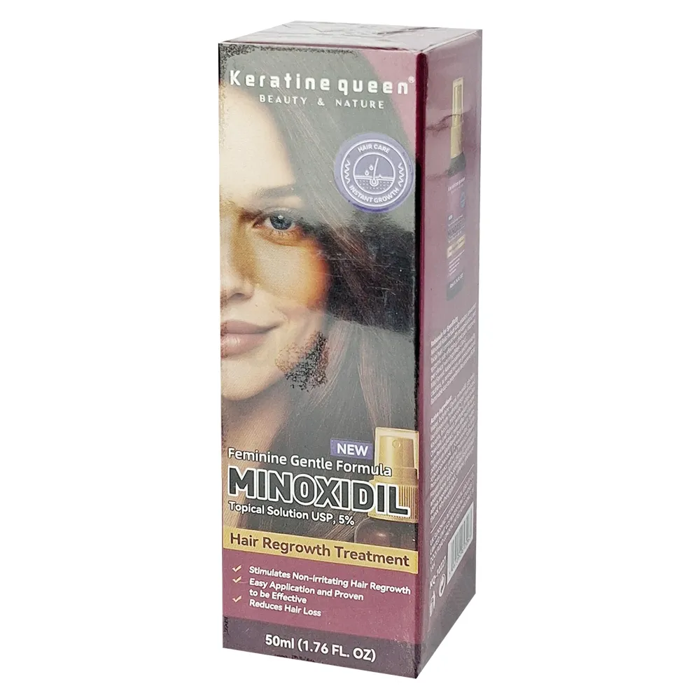 Keratine Queen Feminine Minoxidil 5% Hair Regrowth Spray for Women – 50ml  