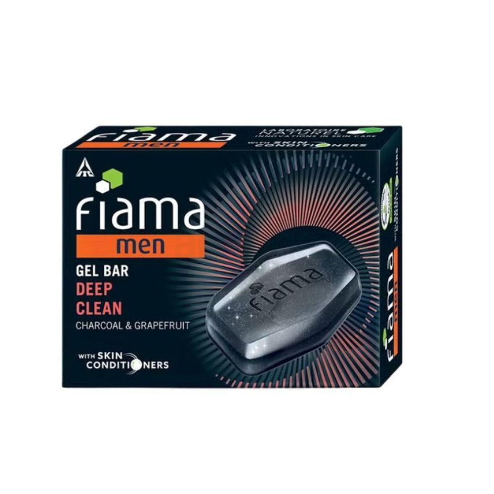 Fiama Men Deep Clean Charcoal & Grapefruit Gel Bar 125g  