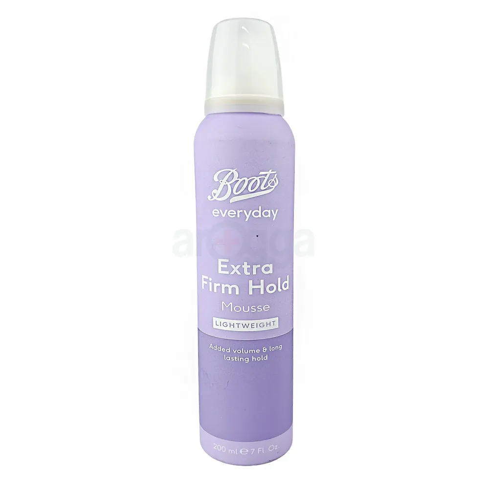 Boots Everyday Extra Firm Hold Mousse – Lightweight Volume & Long-Lasting Hold (200ml)  