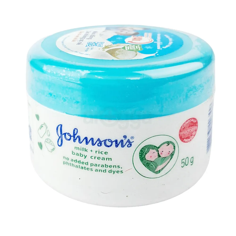 Johnson’s Baby Skincare Milk + Rice Cream 50g – Made in Thailand  