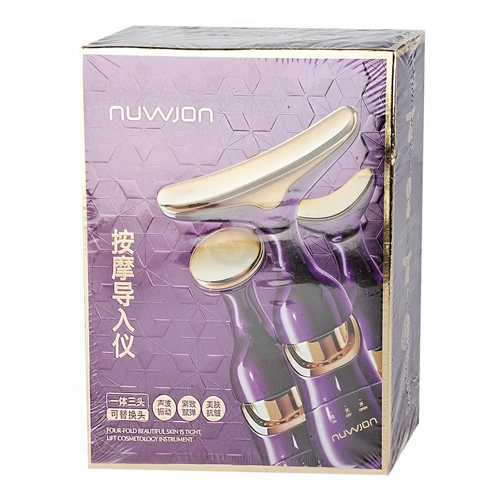 Nuwjon Face & Neck Massager – Portable Microcurrent Sonic Beauty Device (Face, Eyes & Neck)  