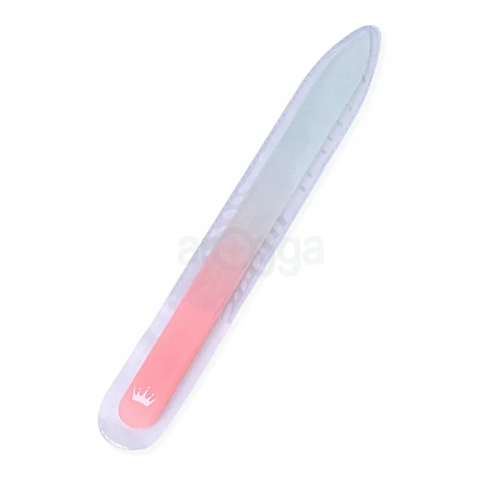 Professional Glass Nail Filer-Double-Sided Etched Fingernail Filer ...