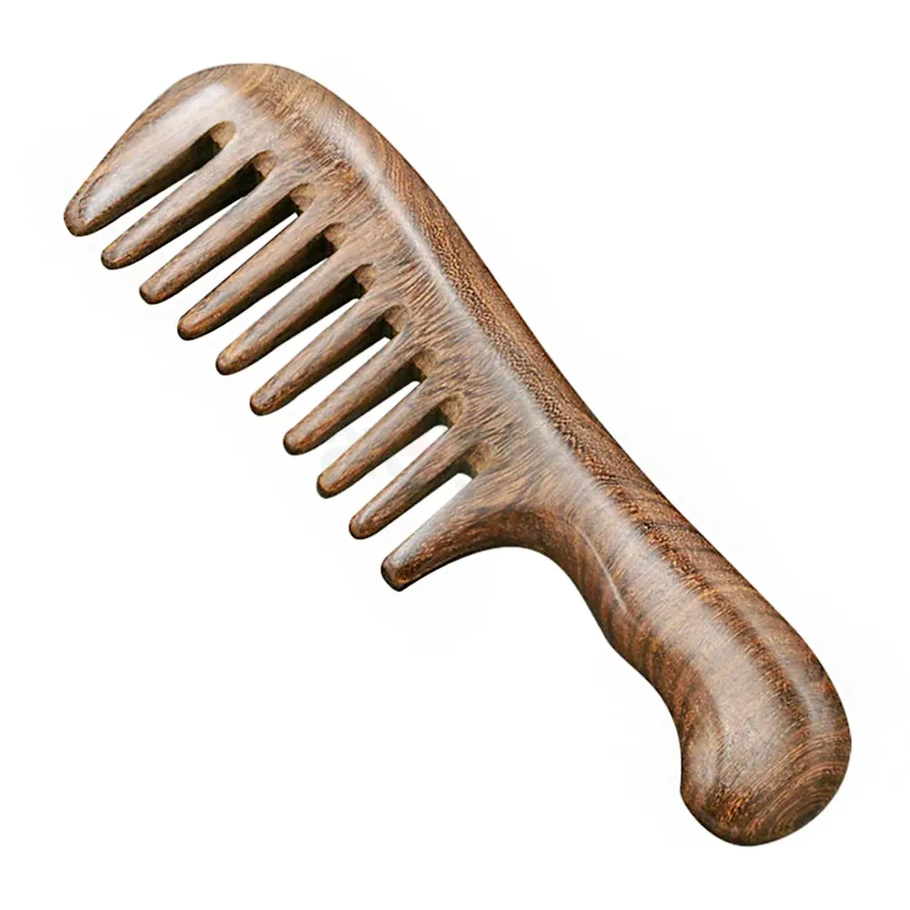 Premium Sandalwood Long Paddle Cushion Hair Brush (1pc) – Detangling Hairbrush  