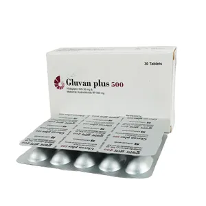 Gluvan Plus 500mg+50mg Tablet