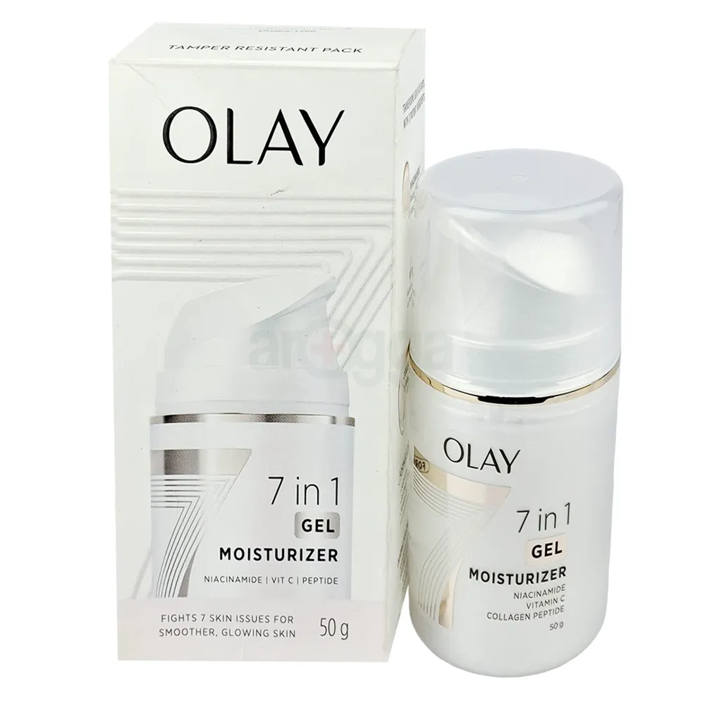 Olay 7in1 Ultralight Gel Moisturizer Niacinamide Vitamin C Smooth & Glowing 50g  