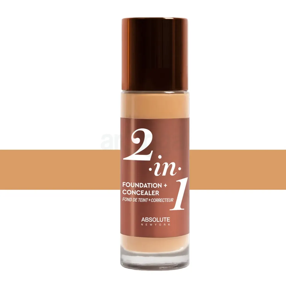 Absolute New York 2-in-1 Foundation + Concealer 35ml – MFFC03 Warm Sand ...