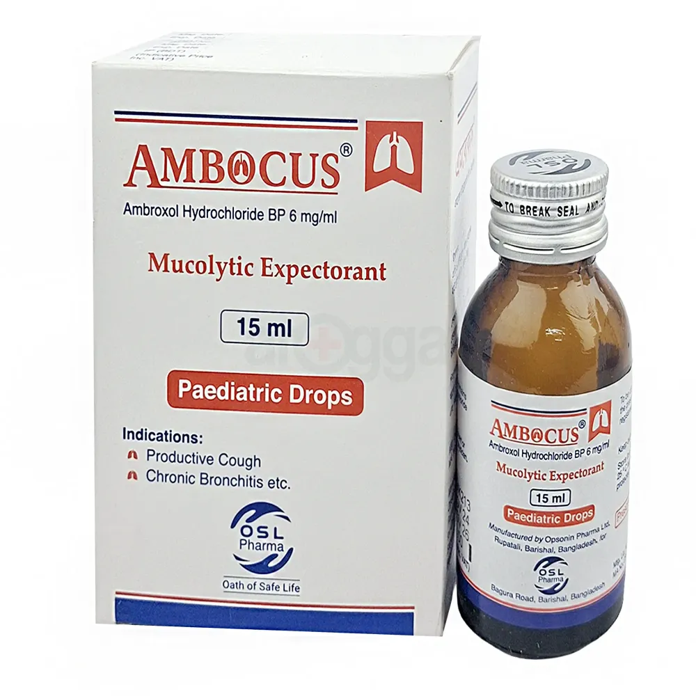 Ambocus Pediatric Drops 15ml 6mg/ml Pediatric Drops