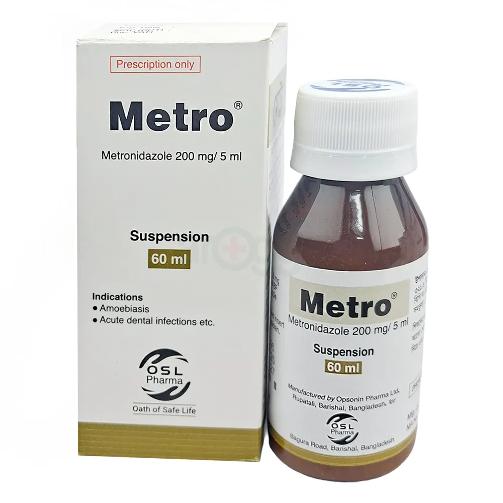 Metro 60ml 200mg/5ml Suspension