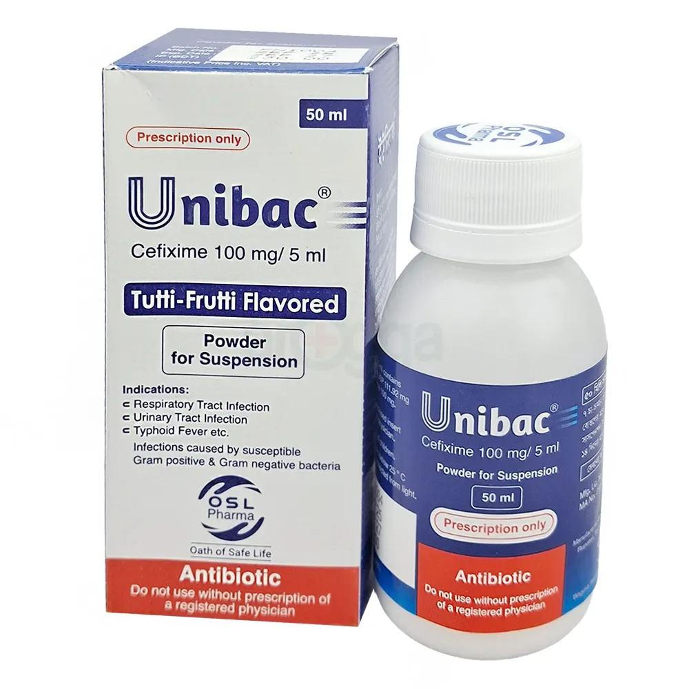 Unibac 50ml price in Bangladesh | Arogga Online Pharmacy