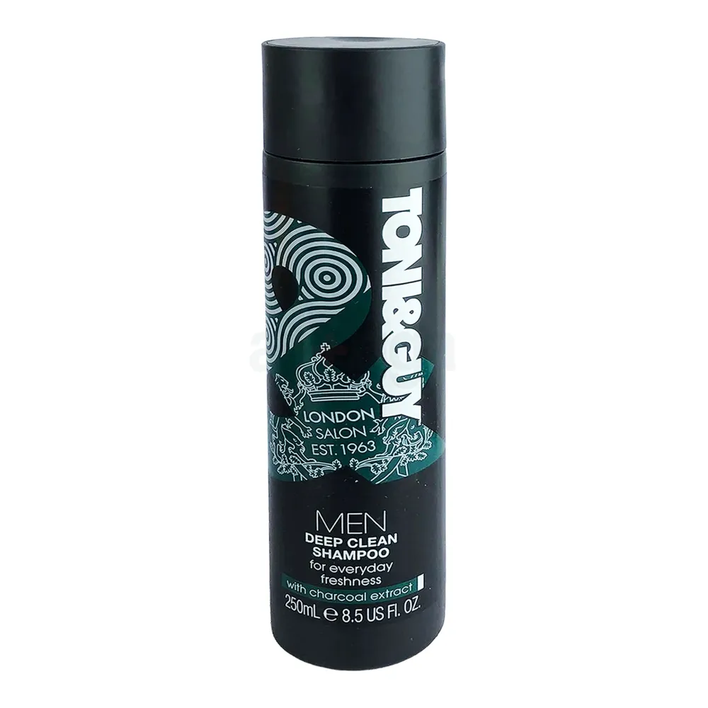 Toni & Guy Men's Deep Clean Shampoo with Charcoal Extract, 250ml  
