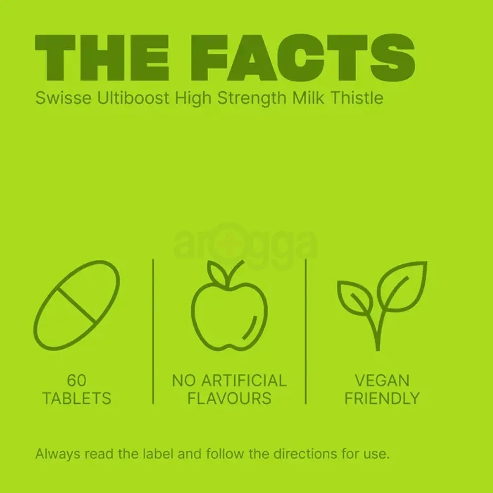 Swisse Ultiboost High Strength Milk Thistle 60 film Coated Tablets  