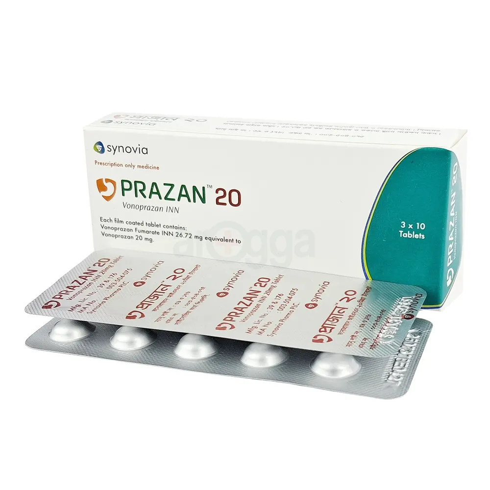 Prazan 20mg Tablet