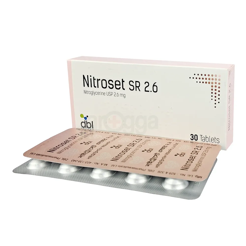 Nitroset SR 2.6 2.6mg Tablet