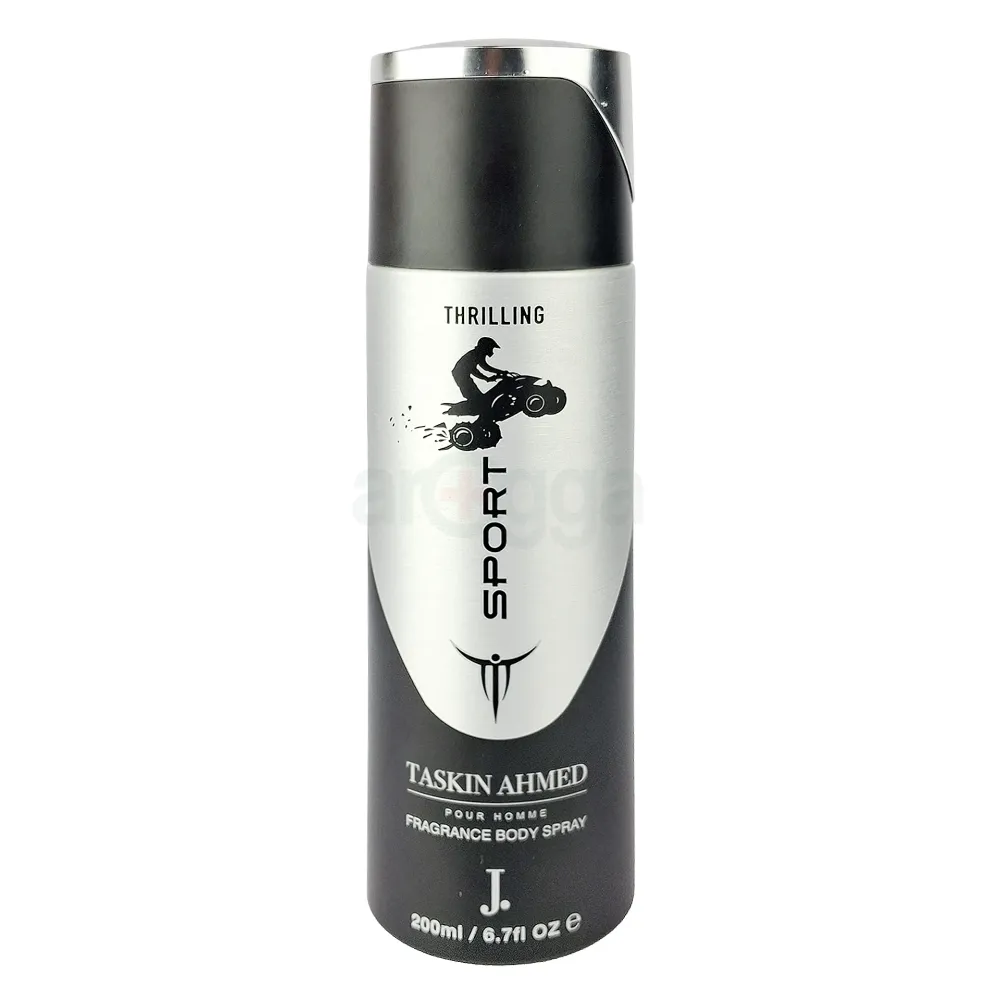 J. Taskin Ahmed Thrilling Sport Pour Homme Fragrance Body Spray 200ml ...