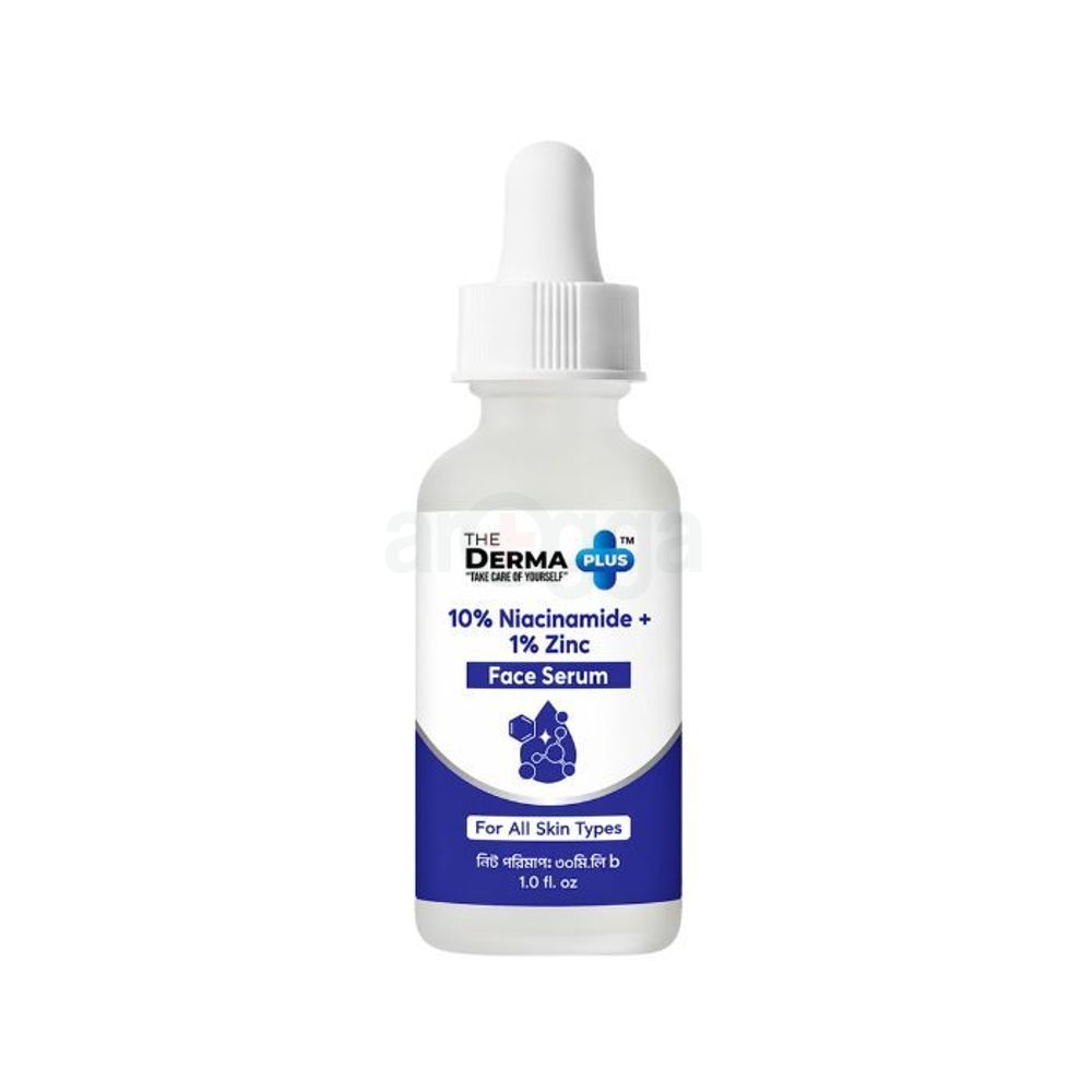 The Derma Plus 10 % Niacinamide +1% Zinc Face Serum for All Skin Types ...