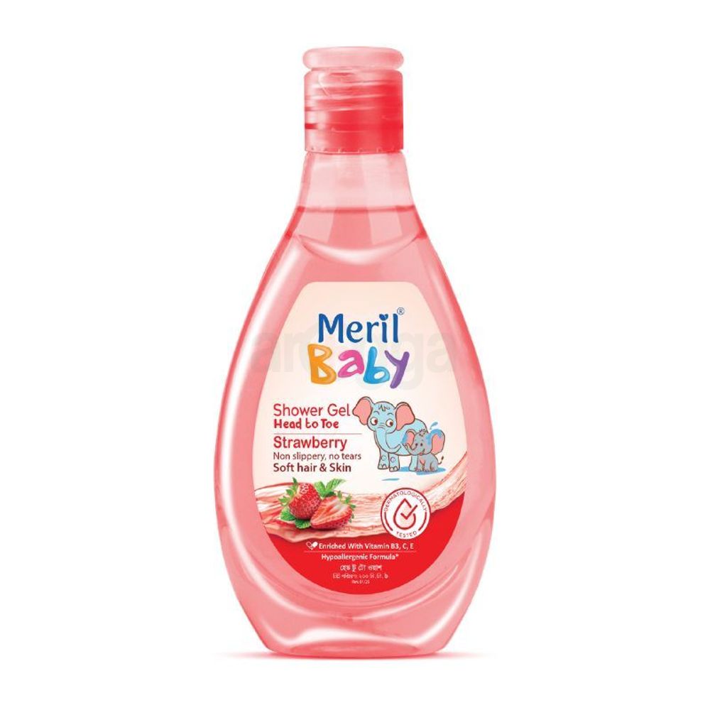 Meril Baby Shower Gel Strawberry Head to Toe 200ml price in Bangladesh ...