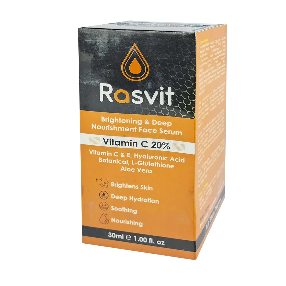 Rasvit Brightening Vitamin C with Vitamin E, Hyaluronic Acid, L ...