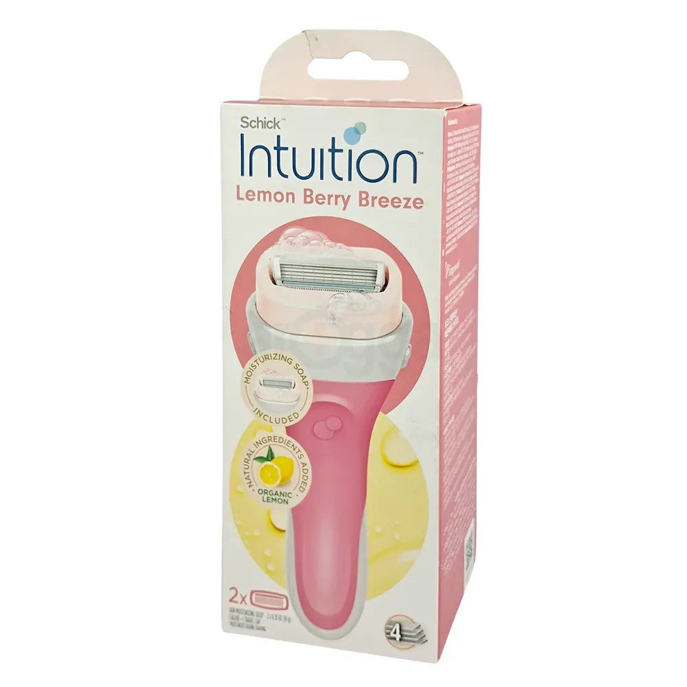Schick Intuition Lemon Berry Breeze Women's Razor Kit – 1 Razor + 2 ...
