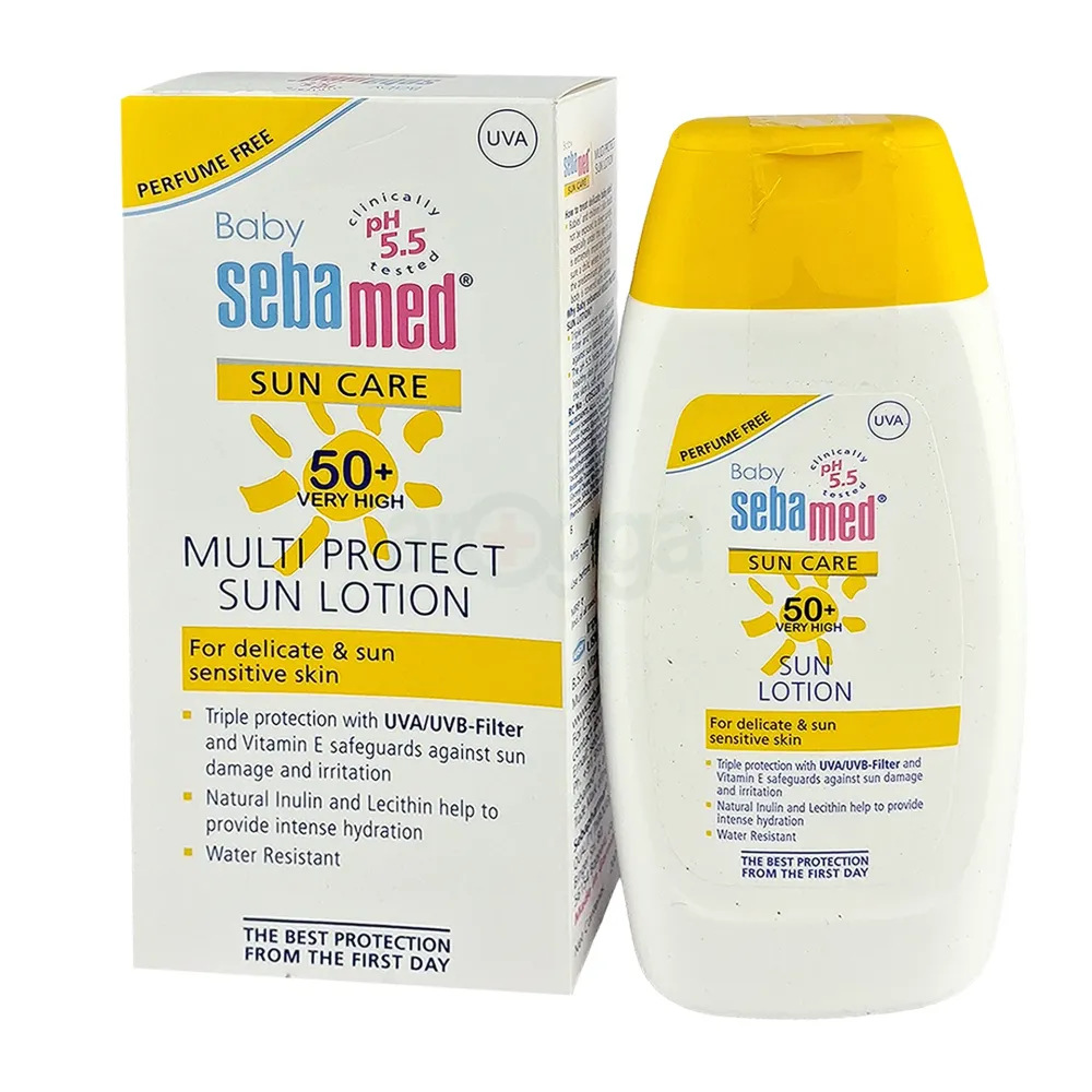 Sebamed Baby Sun Care 50+ Very High Multi Protect pH 5.5 Sun Lotion ...