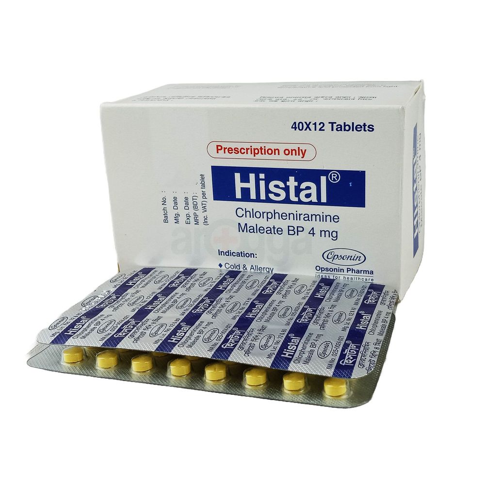 Histal 4mg Tablet - Arogga Online Pharmacy