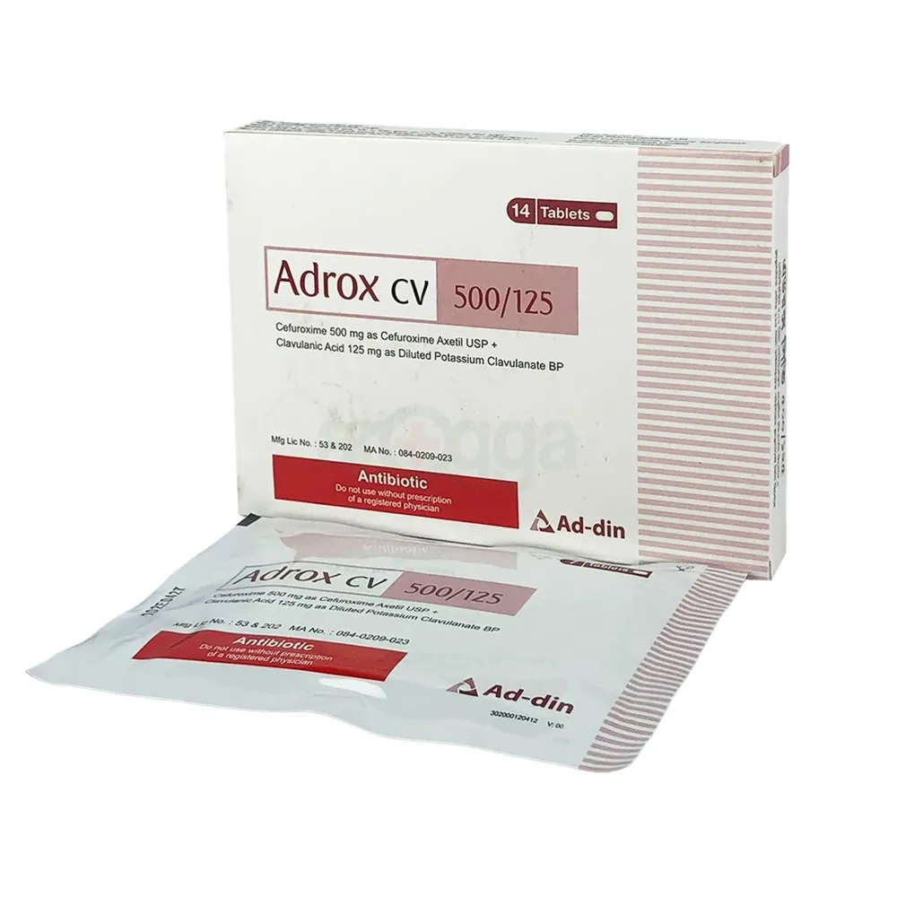 Adrox CV 500/125 price in Bangladesh | Arogga Online Pharmacy