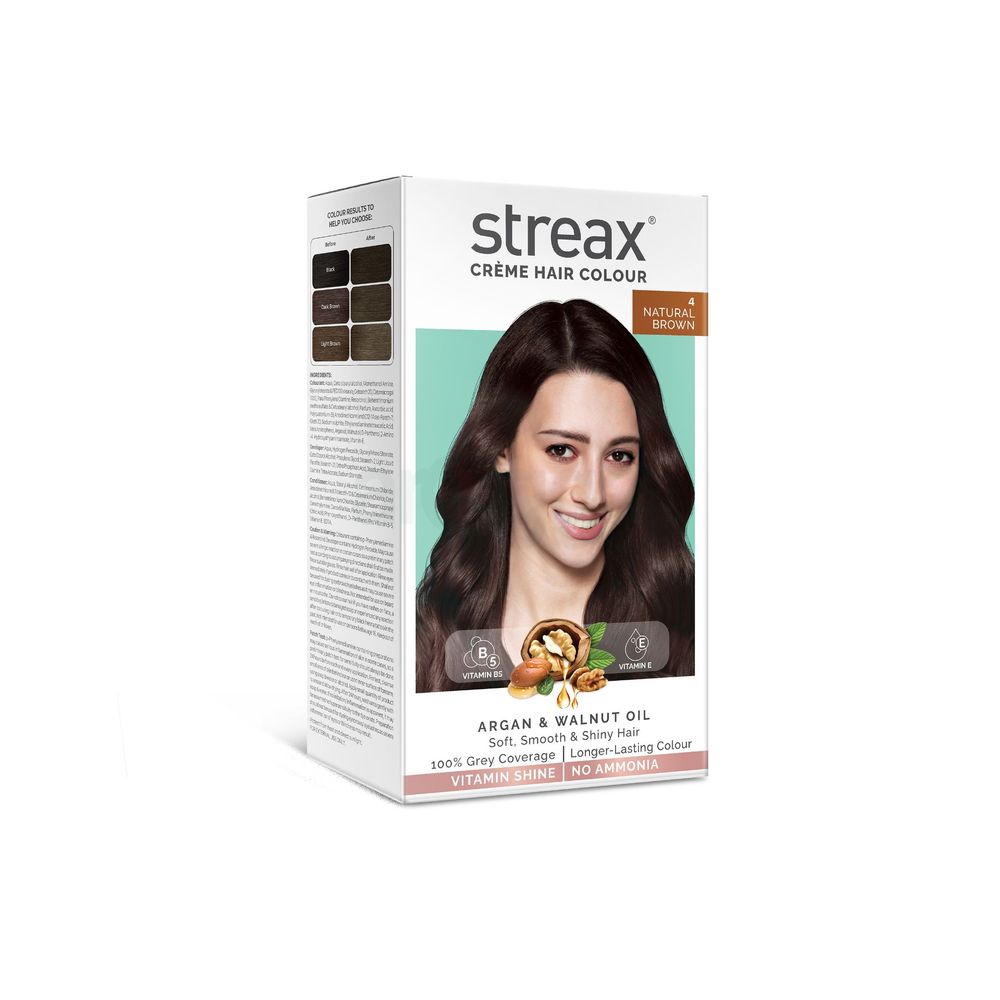 Streax Creme Hair Colour - 4 Natural Brown 140ml price in Bangladesh ...