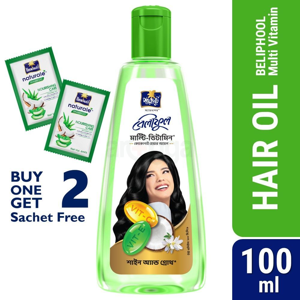 Parachute Hair Oil Advansed Beliphool Multivitamin 100ml (Sachet free ...