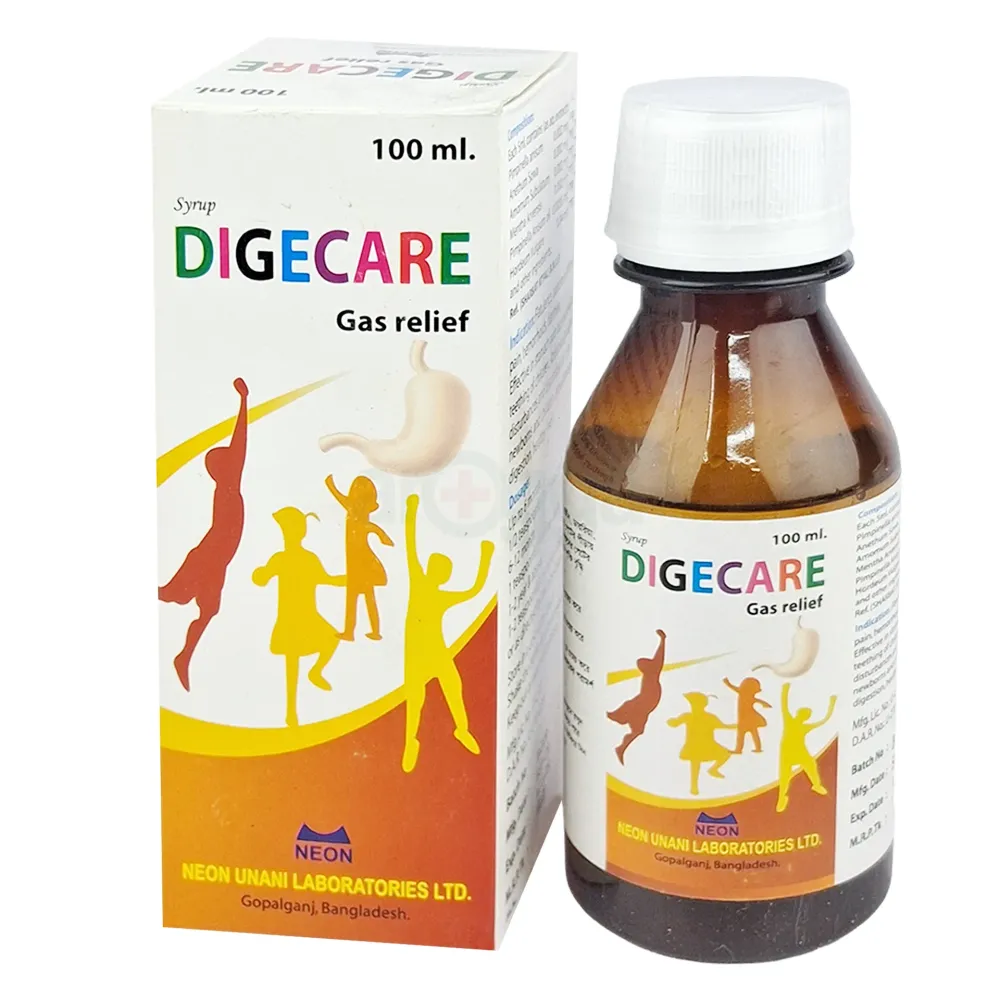 Digecare Gas Relief Syrup 100ml price in Bangladesh | Arogga