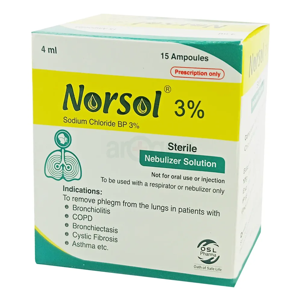Norsol 3% Nebulizer Solution 4ml price in Bangladesh | Arogga Online ...