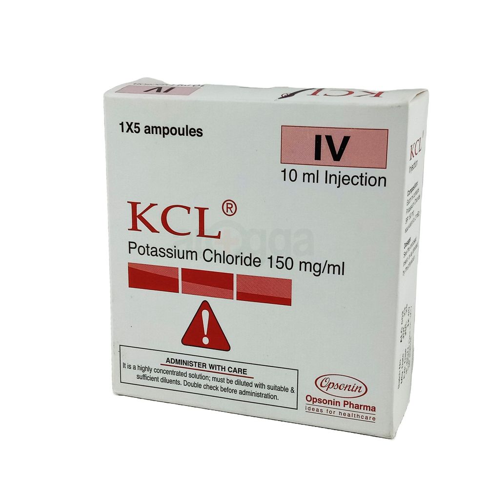 KCL 1.5gm/10ml Injection