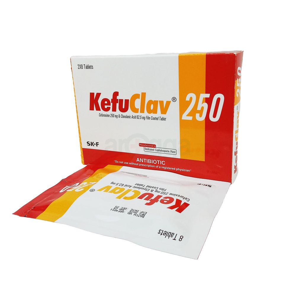 Kefuclav 250mg+62.5mg Tablet