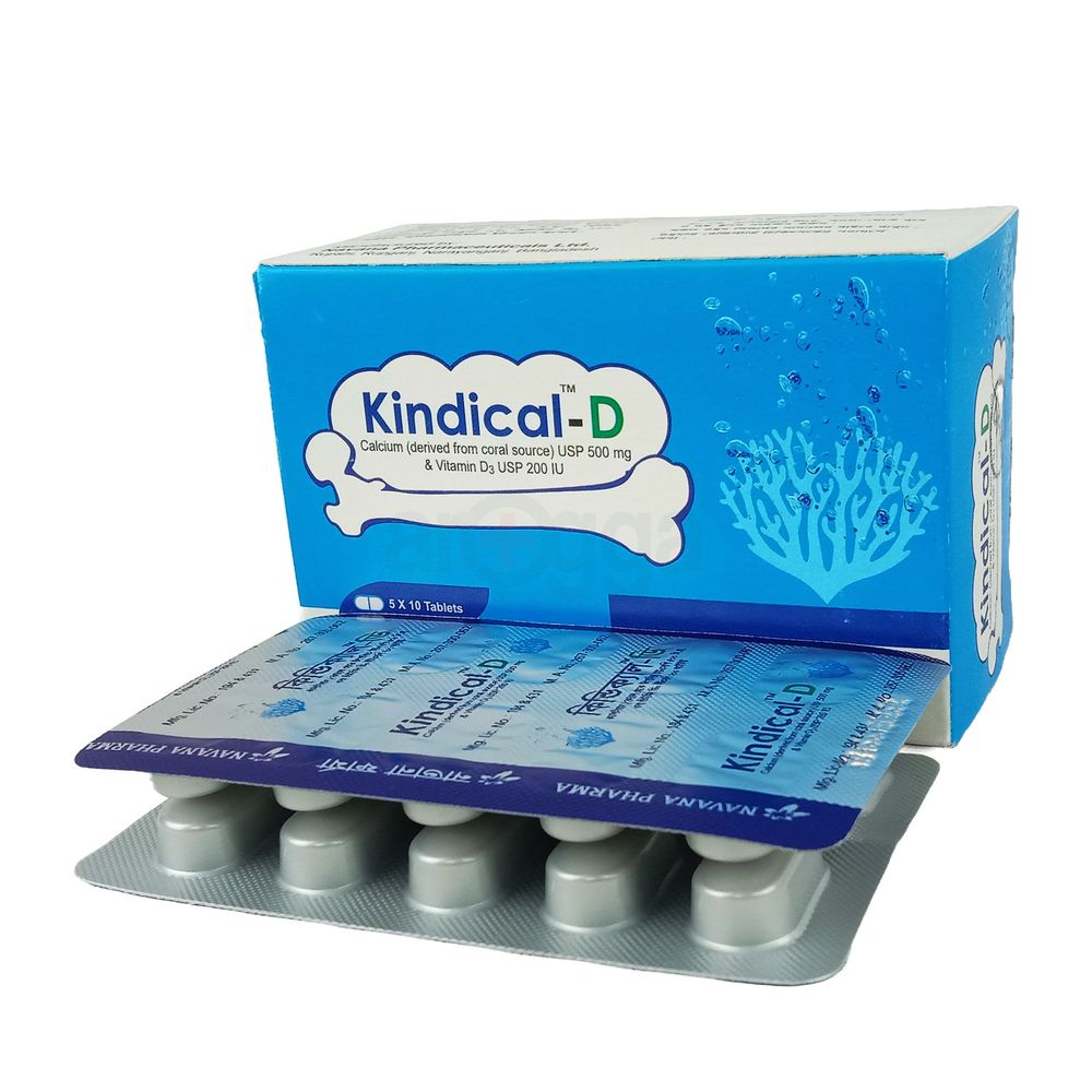 Kindical D 500mg+200IU Tablet