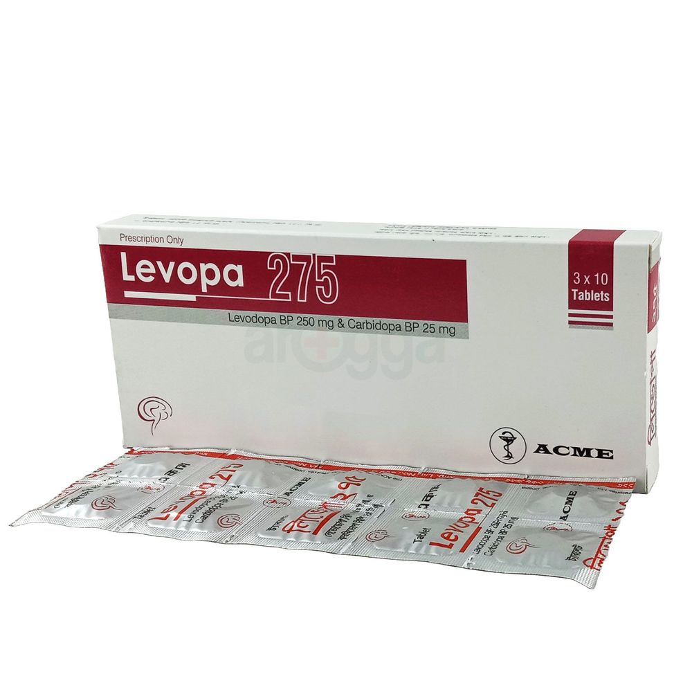 Levopa 275 25mg+250mg Tablet