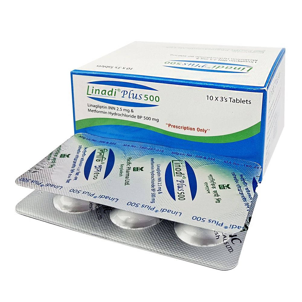 Linadi Plus 500 2.5mg+500mg Tablet