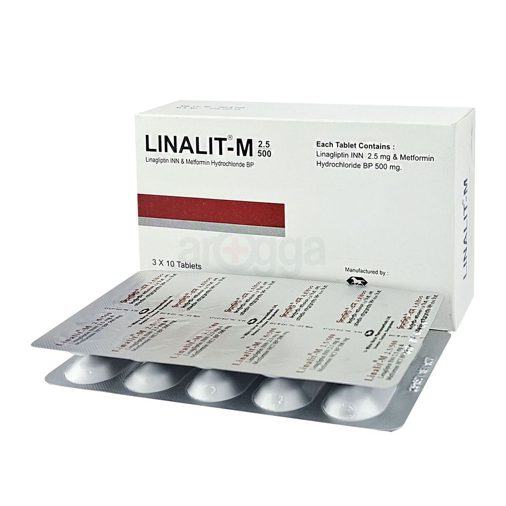 Linalit M 500 2.5mg+500mg Tablet