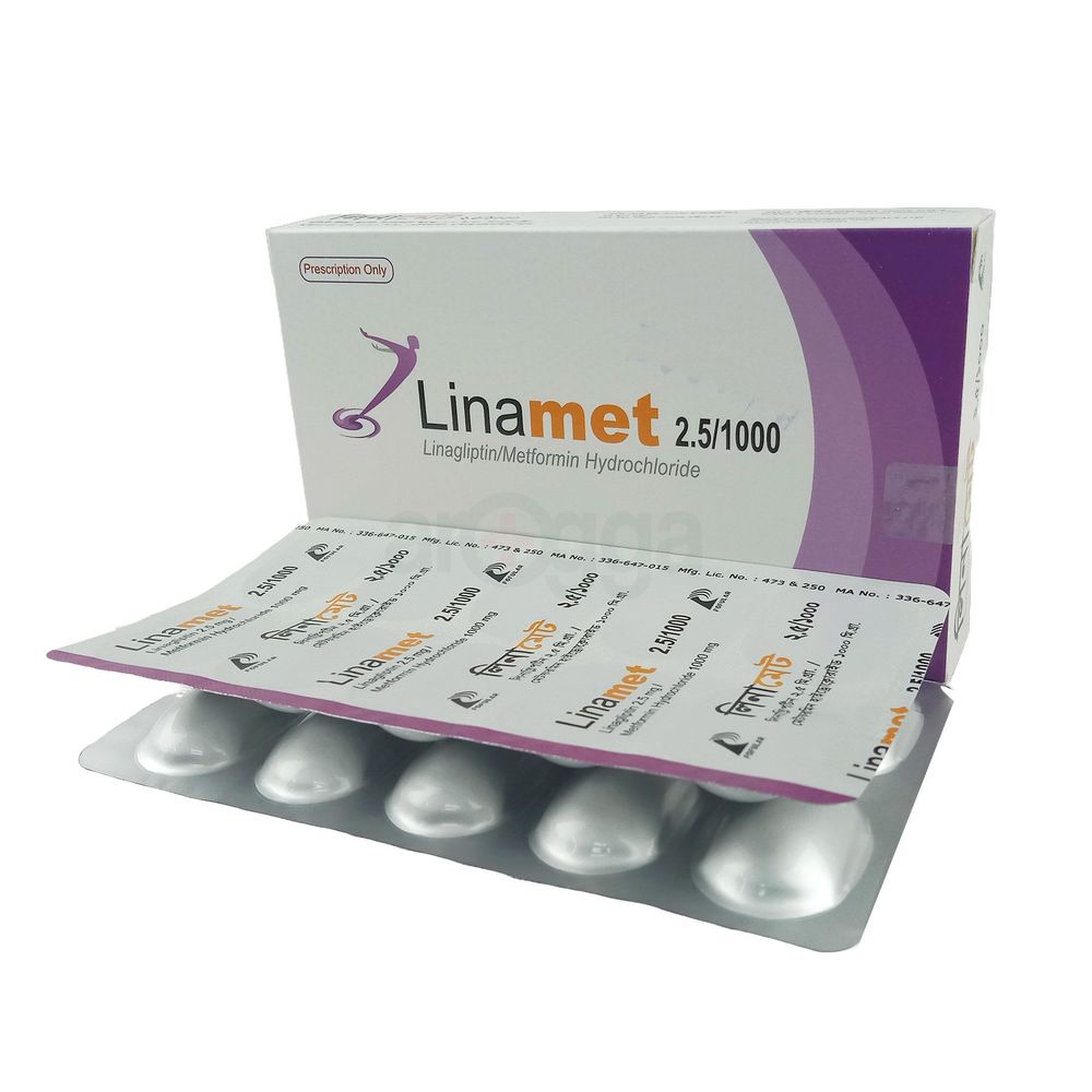 Linamet 1000 2.5mg+1000mg Tablet