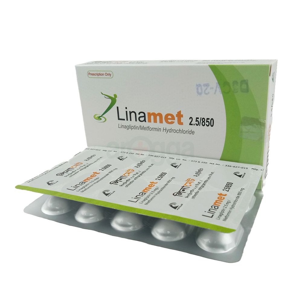 Linamet 850 2.5mg+850mg Tablet