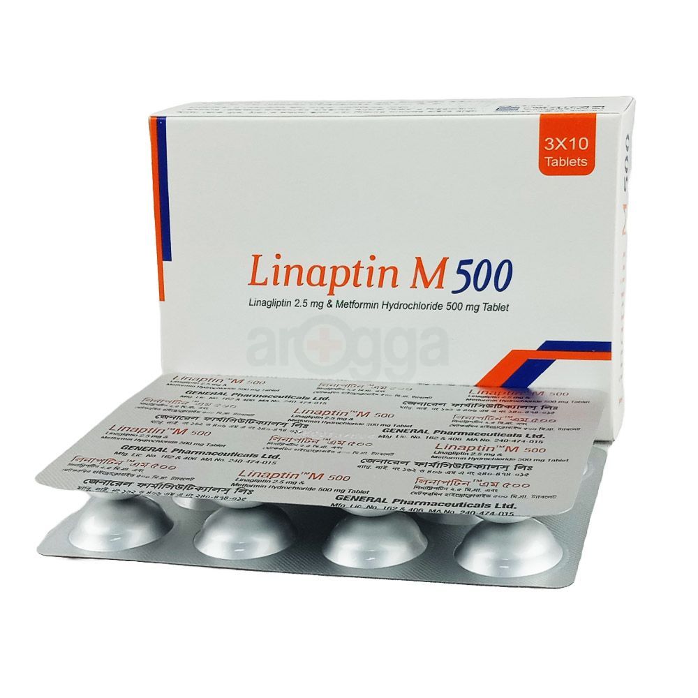 Linaptin M 500 2.5mg+500mg Tablet