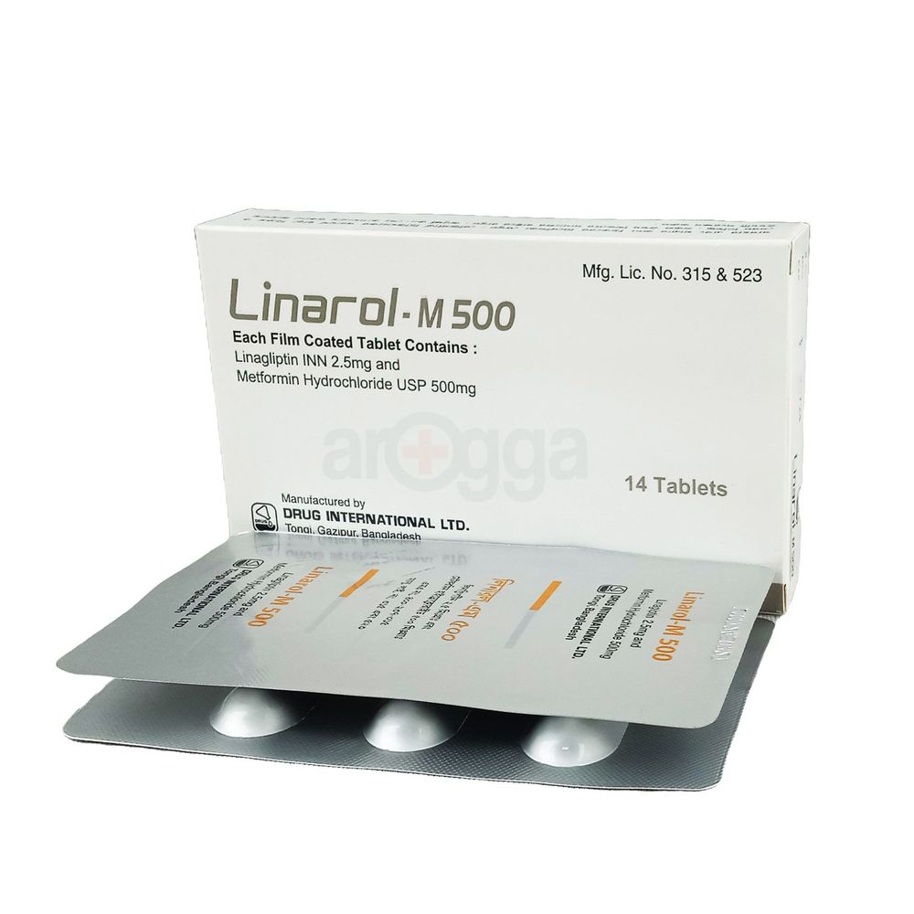 Linarol-M 500 2.5mg+500mg Tablet