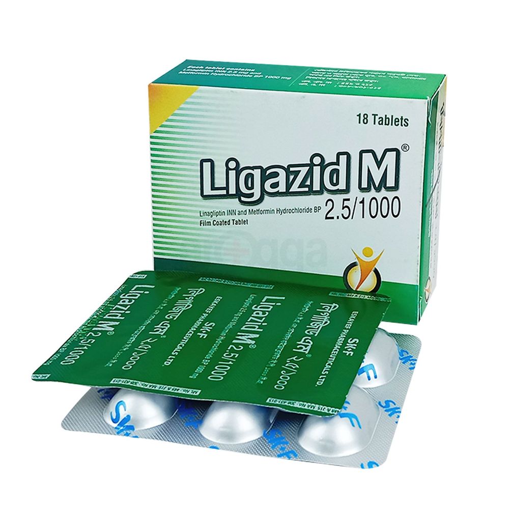 Ligazid M 1000 2.5mg+1000mg Tablet