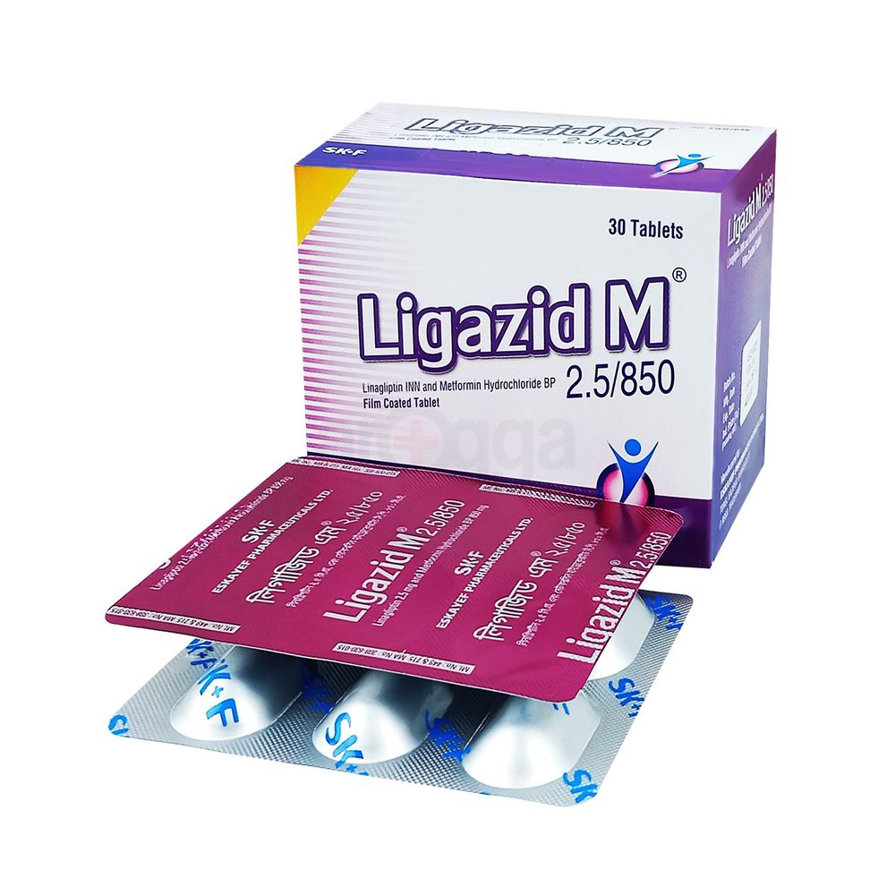 Ligazid M 850 2.5mg+800mg tablet