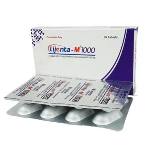 Lijenta-M 1000 2.5mg+1000mg Tablet