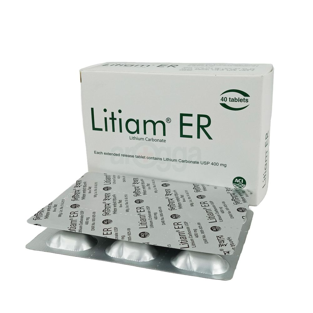 Litiam ER 400mg Tablet