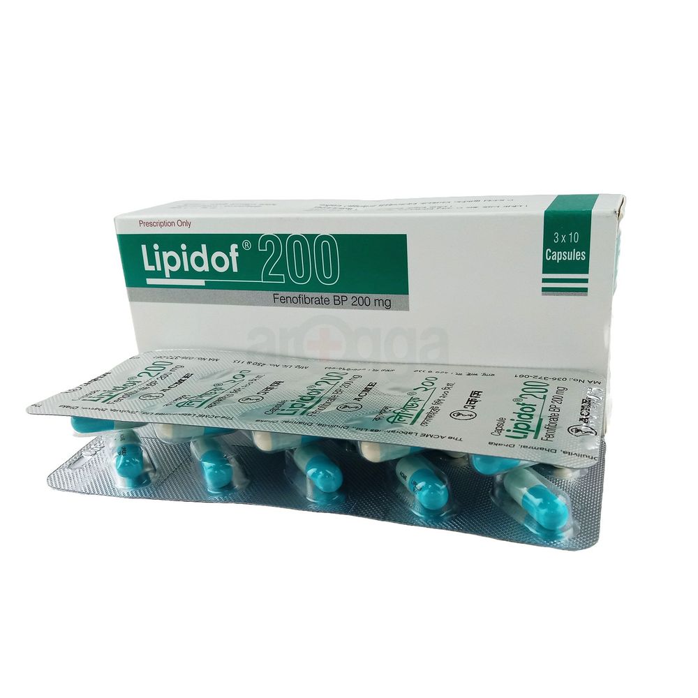 Lipidof 200mg Capsule