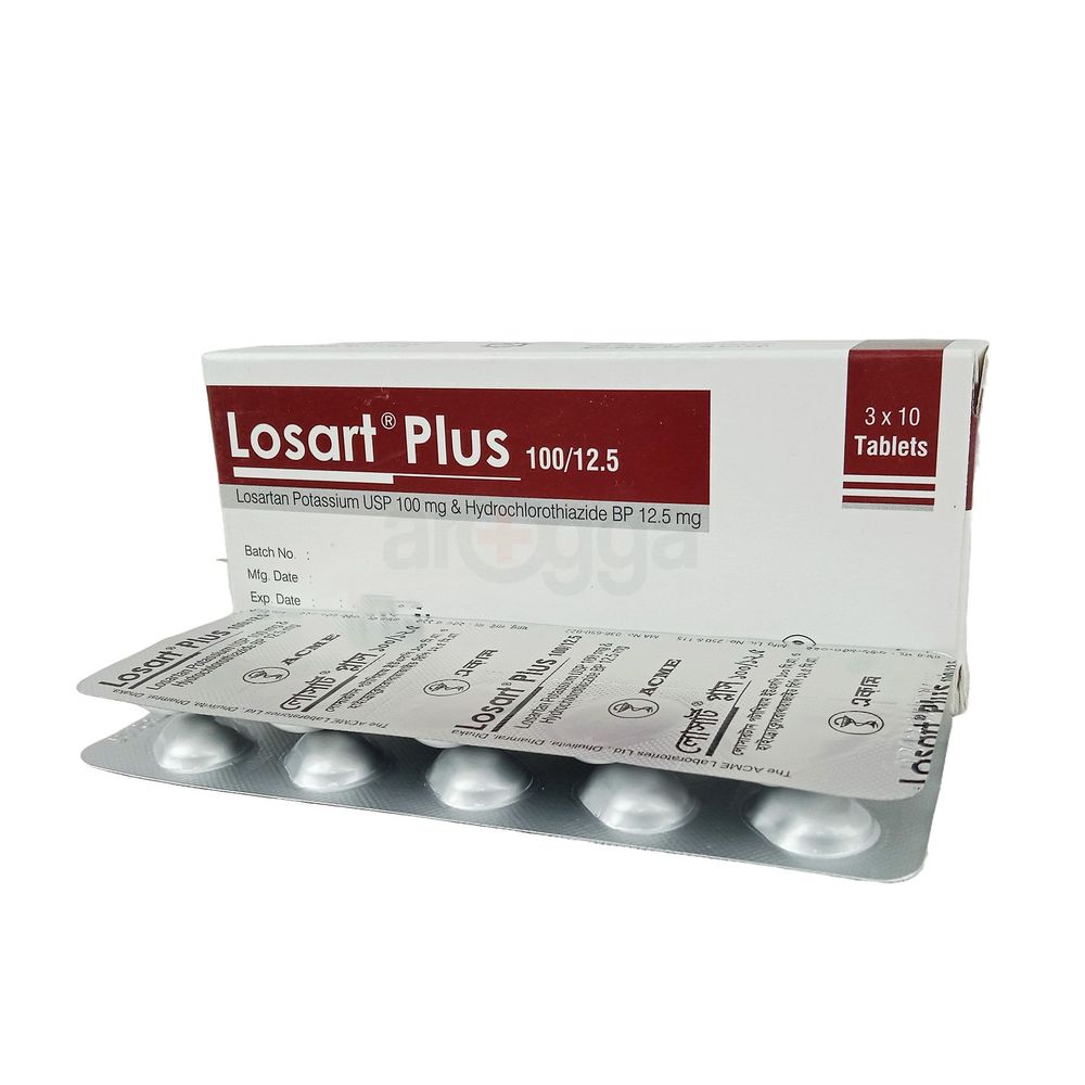 Losart Plus 100/12.5 12.5mg+100mg Tablet