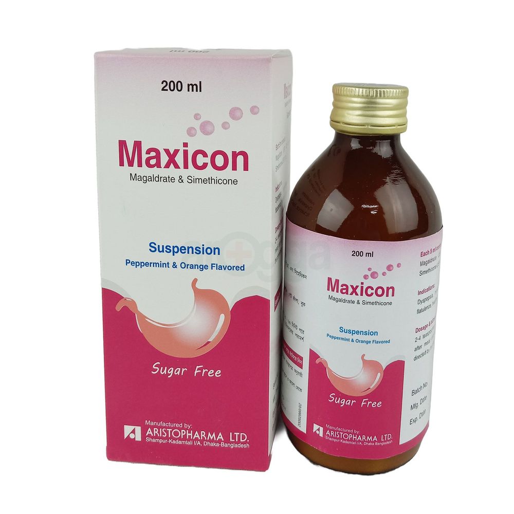 Maxicon 480mg+20mg/5ml Suspension