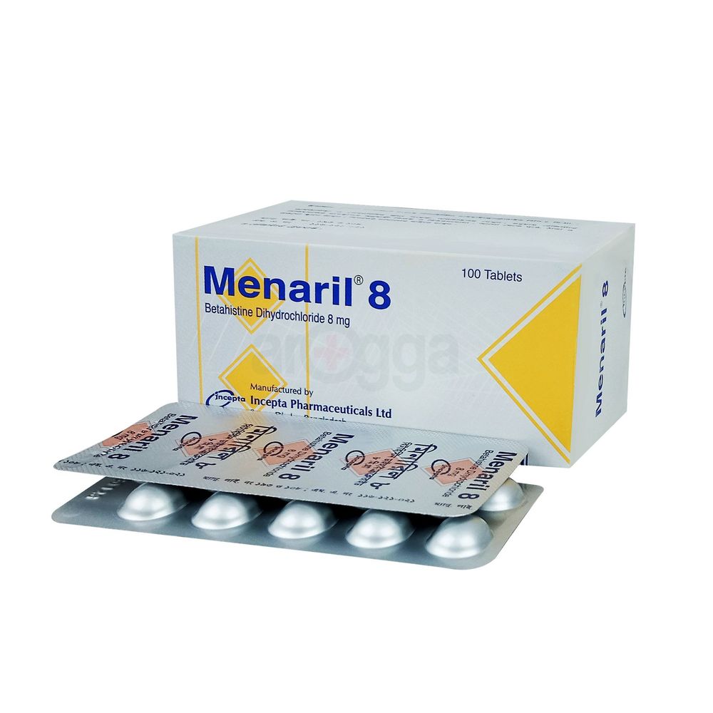 Menaril 8mg tablet