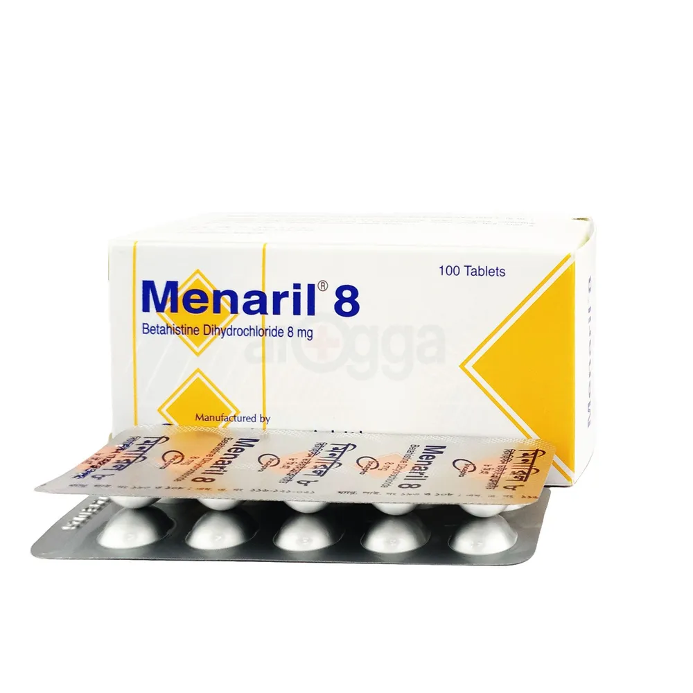 Menaril 8mg tablet